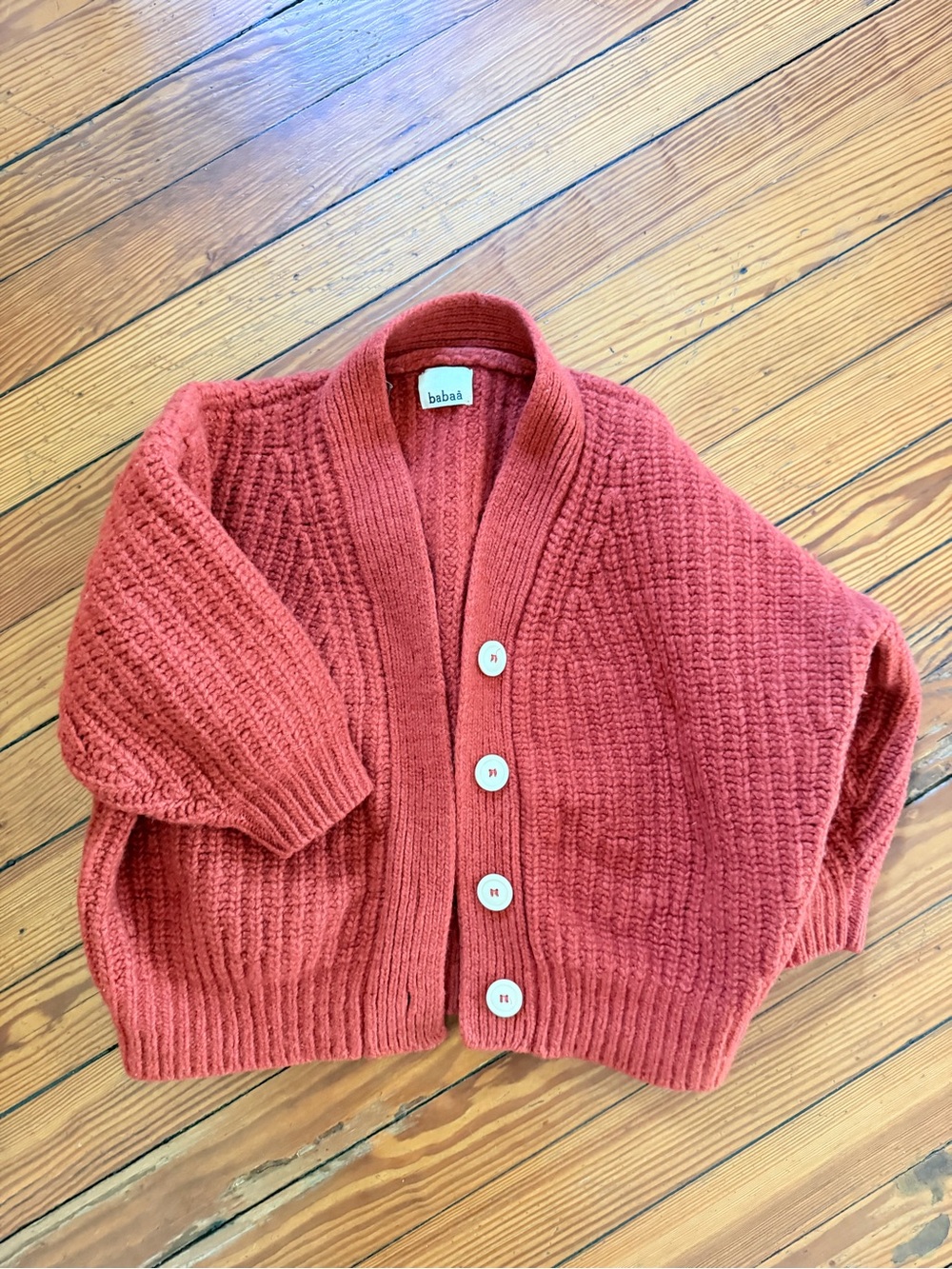 babaa No. 19 Mini Boiled Wool Cardigan